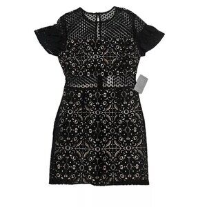 Closet Closing Sale! NSR Dress Women's M black lace dress NWT Napean Sea Road sh